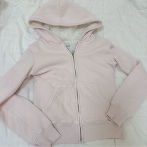 Hollister Blush Pink Fur-Lined Hoodie